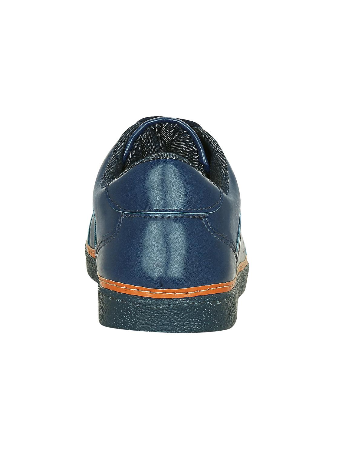 blue leatherette lace up sneaker - 15177337 - Zoom Image - 3