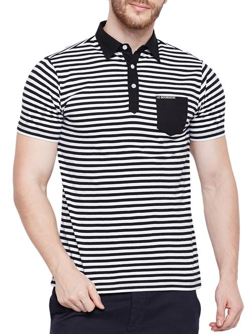 black cotton pocket t-shirt - 15178447 - Standard Image - 1