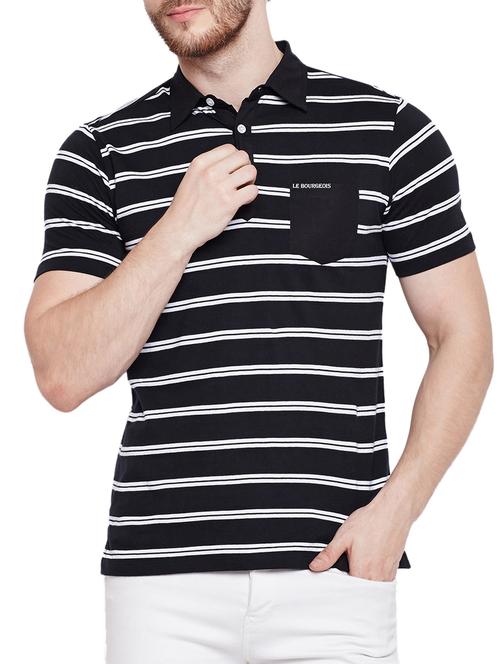 black cotton pocket t-shirt - 15178456 - Standard Image - 1