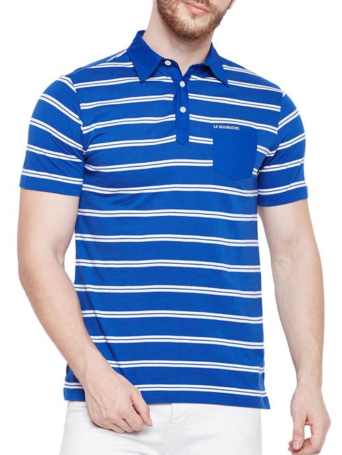 blue cotton pocket t-shirt - 15178457 - Standard Image - 1