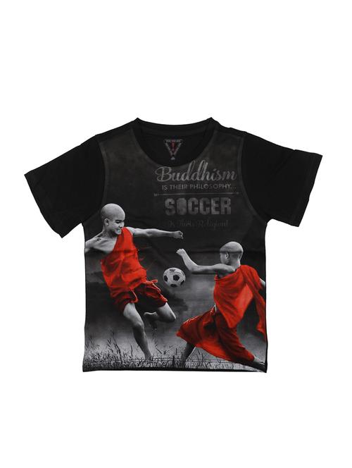 black cotton blend tshirt - 15178471 - Standard Image - 1
