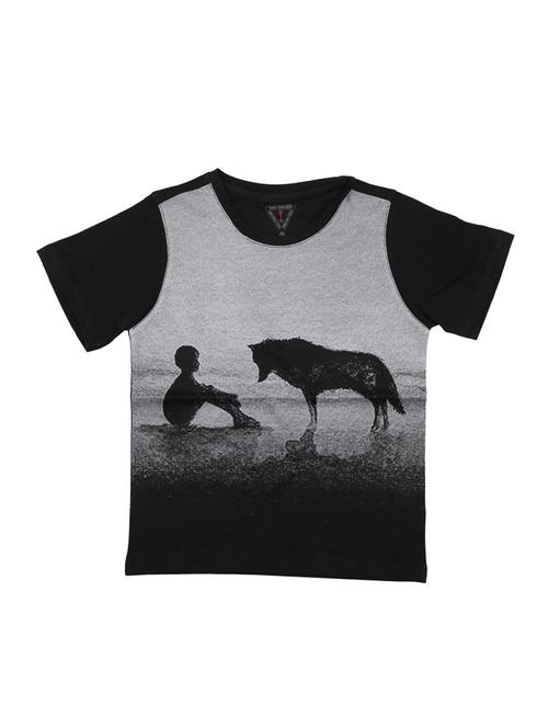 grey cotton blend tshirt - 15178476 - Standard Image - 1
