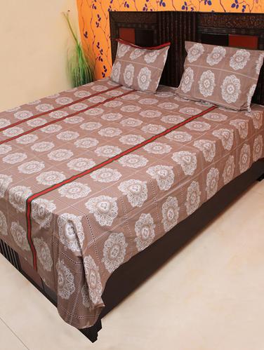 Cotton Double bedsheet with 2 pillow covers - 15178911 - Very Small Image - 1