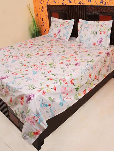 Cotton Double bedsheet with 2 pillow covers - 15178913 - Very Small Image - 1