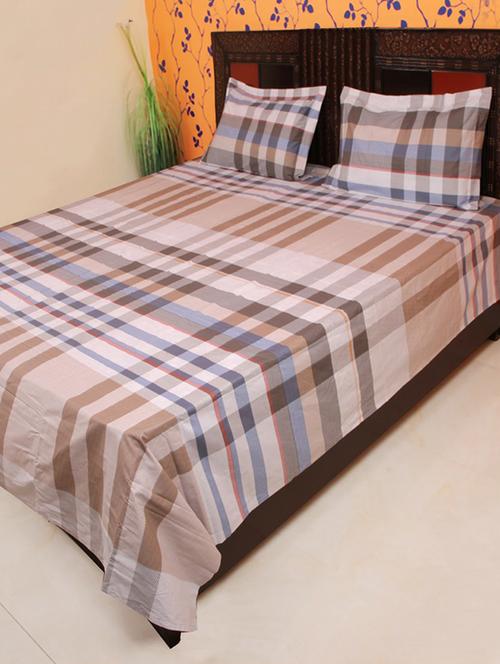Cotton Double bedsheet with 2 pillow covers - 15178918 - Very Small Image - 1