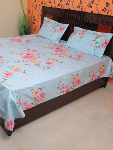 Cotton Double bedsheet with 2 pillow covers - 15179118 - Very Small Image - 1