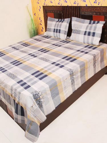 Cotton Double bedsheet with 2 pillow covers - 15179128 - Very Small Image - 1
