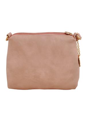 pink leatherette (pu) regular sling bag - 15179418 - Standard Image - 2