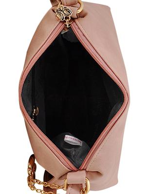 pink leatherette (pu) regular sling bag - 15179418 - Standard Image - 3
