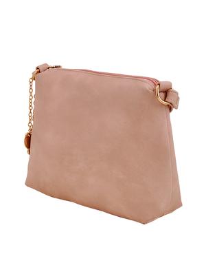pink leatherette (pu) regular sling bag - 15179418 - Standard Image - 4