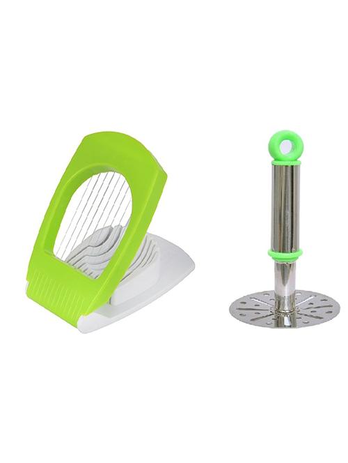 Kitchen Tool Combo of Egg Cutter With Good Quality Masher - 15179925 - Very Small Image - 1