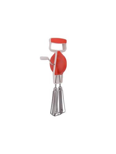 Kitchenware Hand Twist Beater Stainless Steel Egg Lassi Beater, Butter Milk Maker, Mixer Hand Blender (Red) - 15179955 - Very Small Image - 1