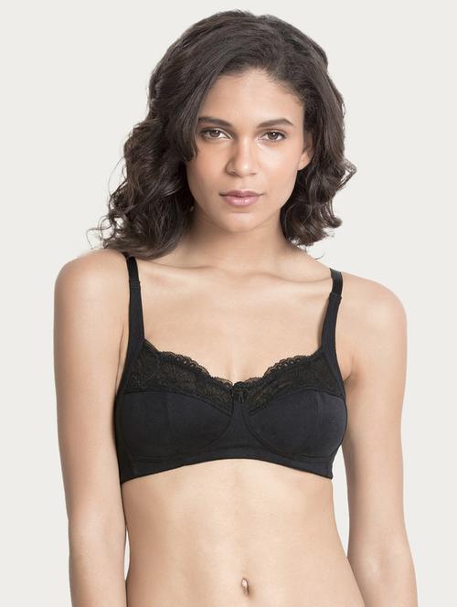 black cotton tshirt bra - 15180707 - Standard Image - 1