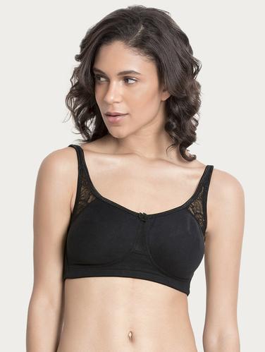 black cotton tshirt bra - 15180710 - Very Small Image - 1
