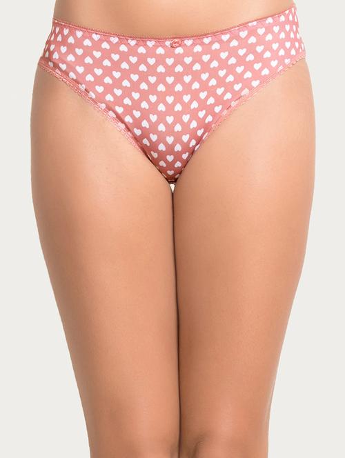pink printed hipster panty - 15180765 - Standard Image - 1