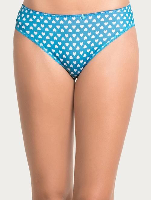 blue printed hipster panty - 15180766 - Standard Image - 1