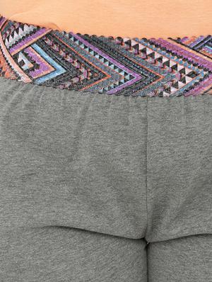grey solid cotton sleepwear pajama - 15181203 - Standard Image - 6
