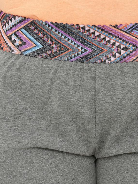 grey solid cotton sleepwear pajama - 15181203 - Zoom Image - 6