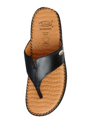 black leather slippers - 15181993 - Standard Image - 3