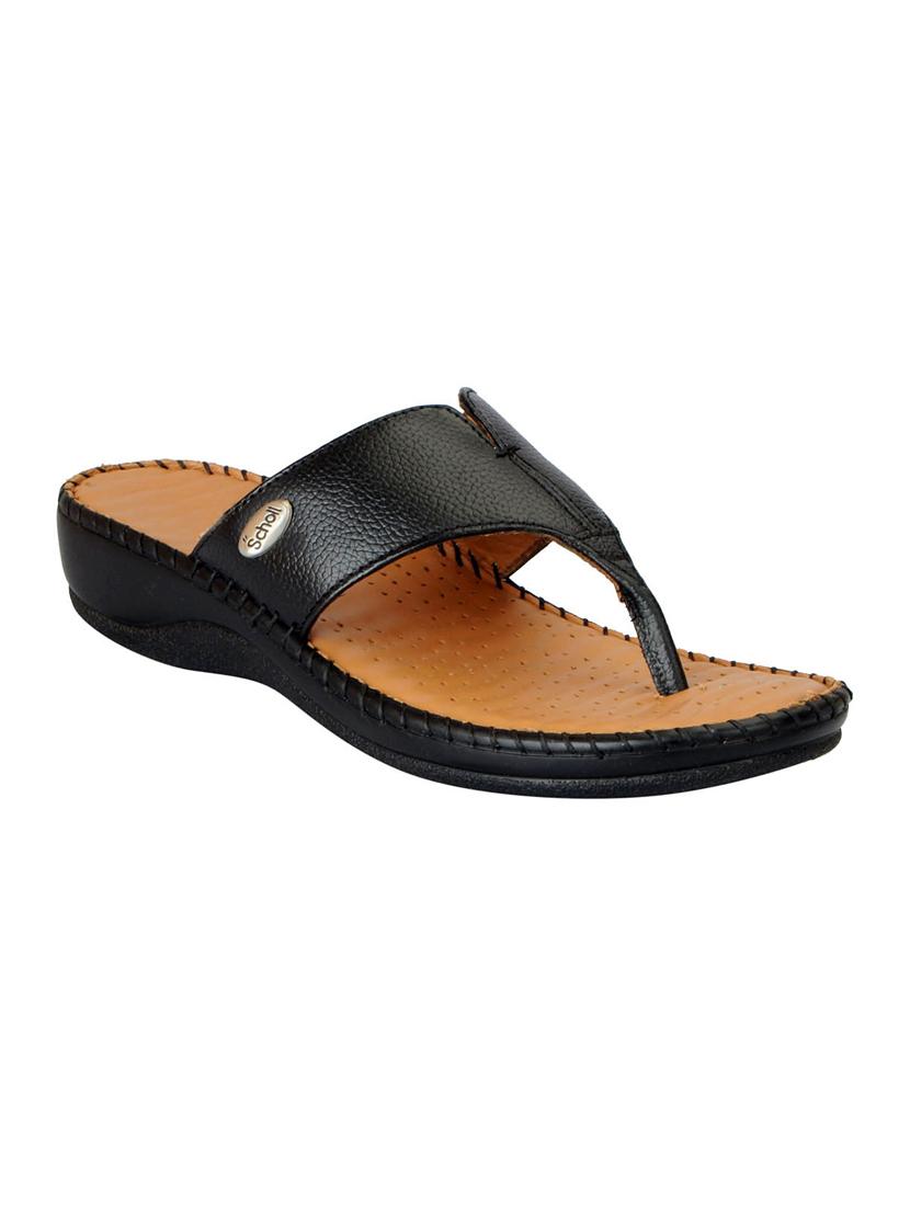 black leather slippers - 15181993 - Zoom Image - 1