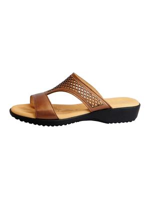 copper leather slippers - 15181999 - Standard Image - 2