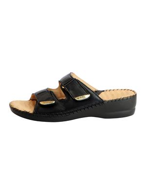 black leather slippers - 15182003 - Standard Image - 2