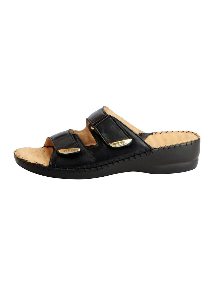 black leather slippers - 15182003 - Zoom Image - 2
