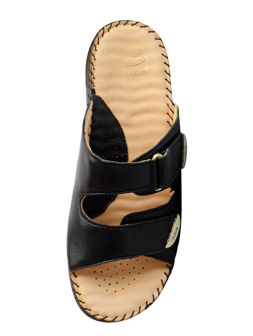 black leather slippers - 15182003 - Zoom Image - 3
