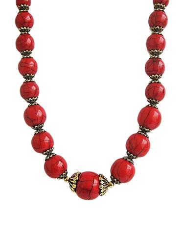 red glass long necklace - 15182558 - Very Small Image - 1