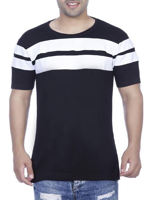 black cotton cut & sew tshirt - 15182810 - Very Small Image - 1