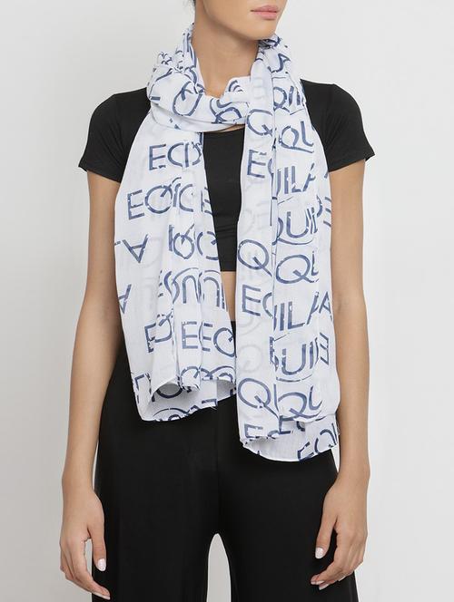 Printed modal silk stole - 15183460 - Standard Image - 1