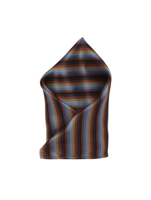 brownblue polyester pocketsquare - 15183695 - Standard Image - 1