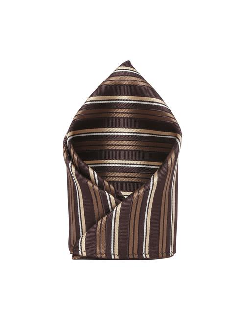 brown polyester pocketsquare - 15183696 - Standard Image - 1