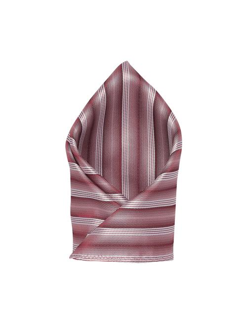maroonwhite polyester pocketsquare - 15183699 - Standard Image - 1