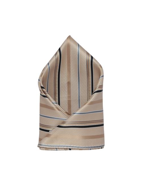 beige polyester pocketsquare - 15183702 - Standard Image - 1