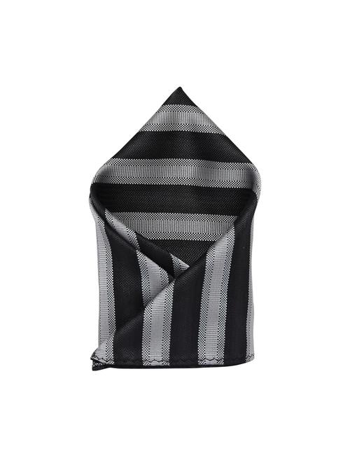 greyblack polyester pocketsquare - 15183706 - Standard Image - 1