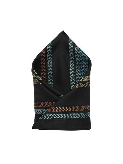 black polyester pocketsquare - 15183707 - Standard Image - 1