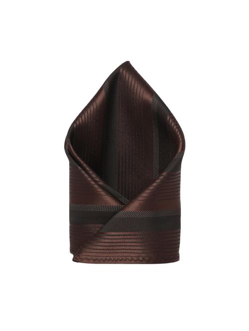 brown polyester pocketsquare - 15183708 - Standard Image - 1