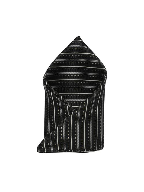 blackwhite polyester pocketsquare - 15183715 - Standard Image - 1