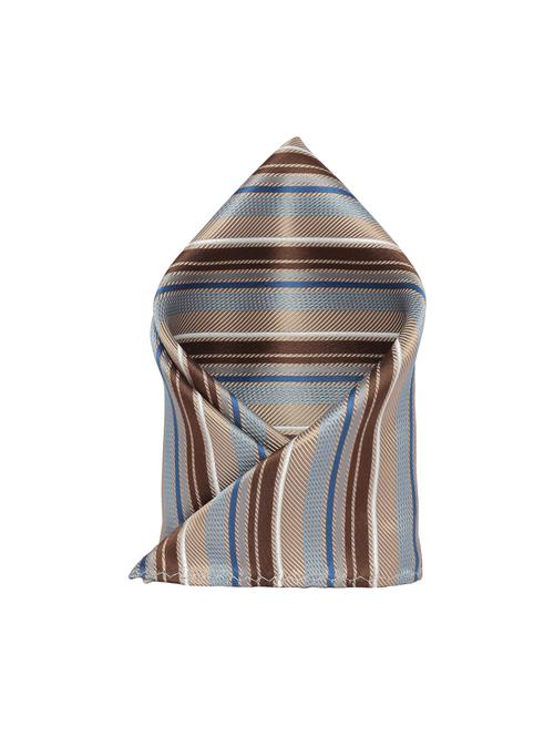 brownmulti polyester pocketsquare - 15183724 - Standard Image - 1