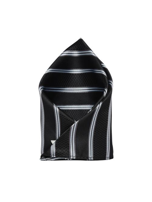 blackgrey polyester pocketsquare - 15183726 - Standard Image - 1