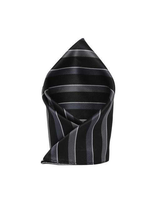 blackgrey polyester pocketsquare - 15183730 - Standard Image - 1