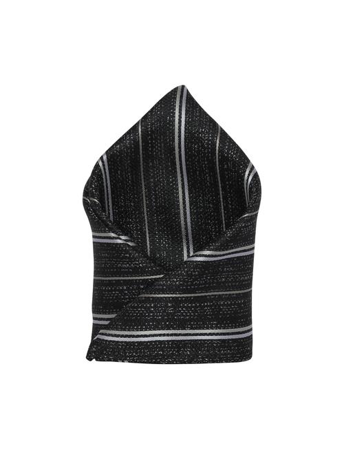 blackgrey polyester pocketsquare - 15183739 - Standard Image - 1