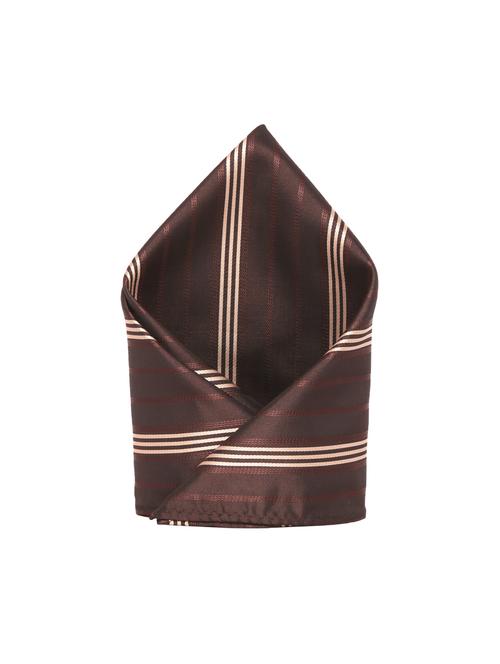 brownbeige polyester pocketsquare - 15183749 - Standard Image - 1