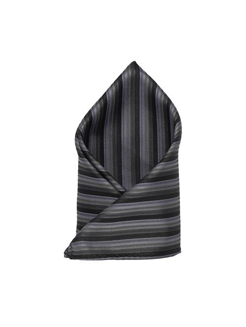 greyblack polyester pocketsquare - 15183754 - Standard Image - 1