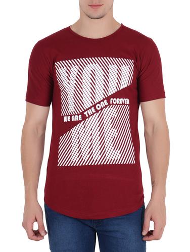 red cotton front print tshirt - 15183803 - Very Small Image - 1