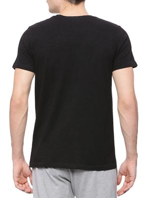 black cotton pocket t-shirt - 15183813 - Standard Image - 3