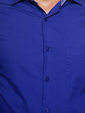 blue cotton formal shirt - 15184270 - Standard Image - 4