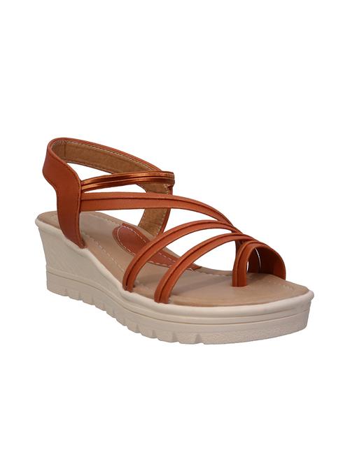 brown back strap wedge - 15184418 - Standard Image - 1