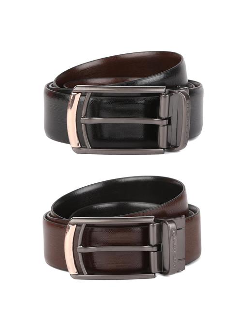 black leather belts combo - 15185400 - Standard Image - 1